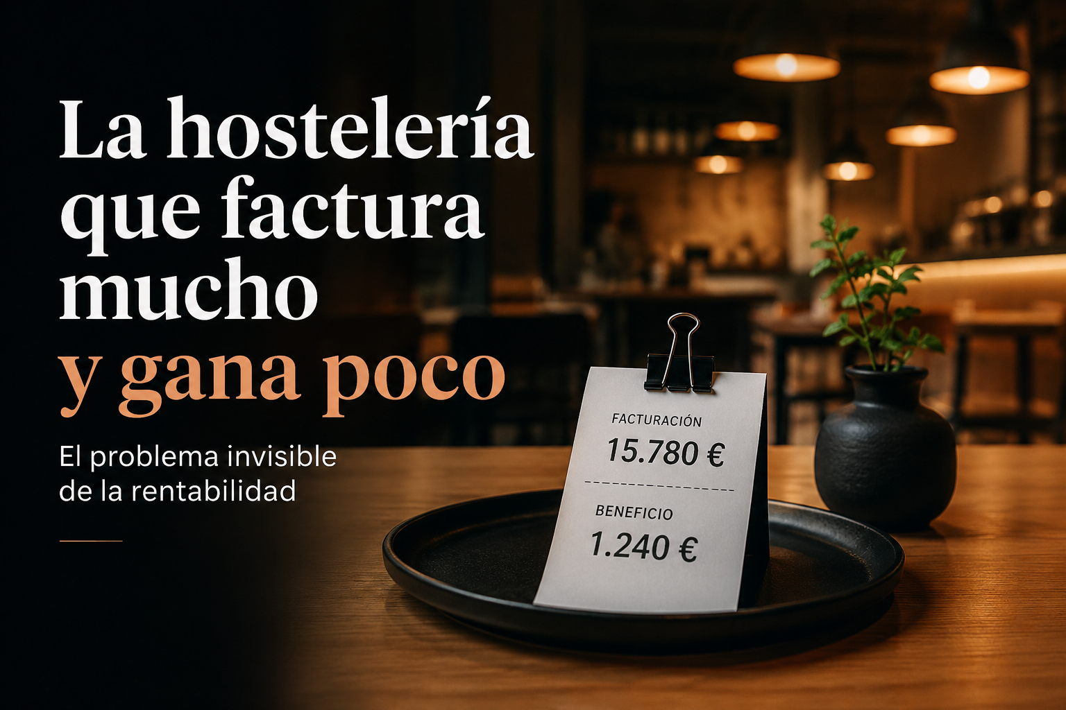 La hostelería que factura mucho y gana poco