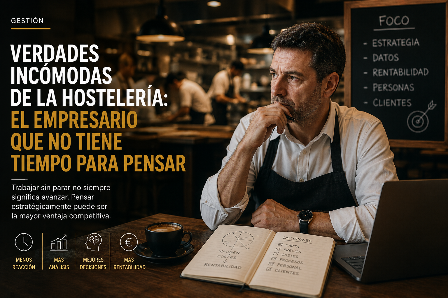 Verdades incómodas de la hostelería: el empresario que no tiene tiempo para pensar