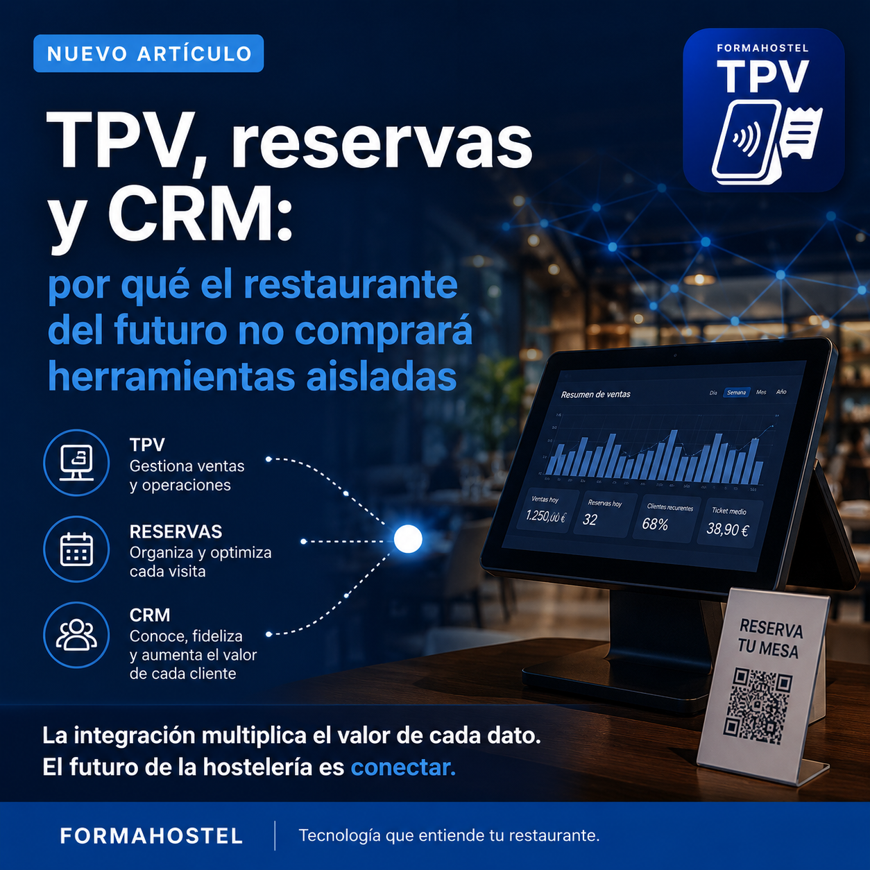 TPV, reservas y CRM: el nuevo ecosistema tecnológico de la hostelería