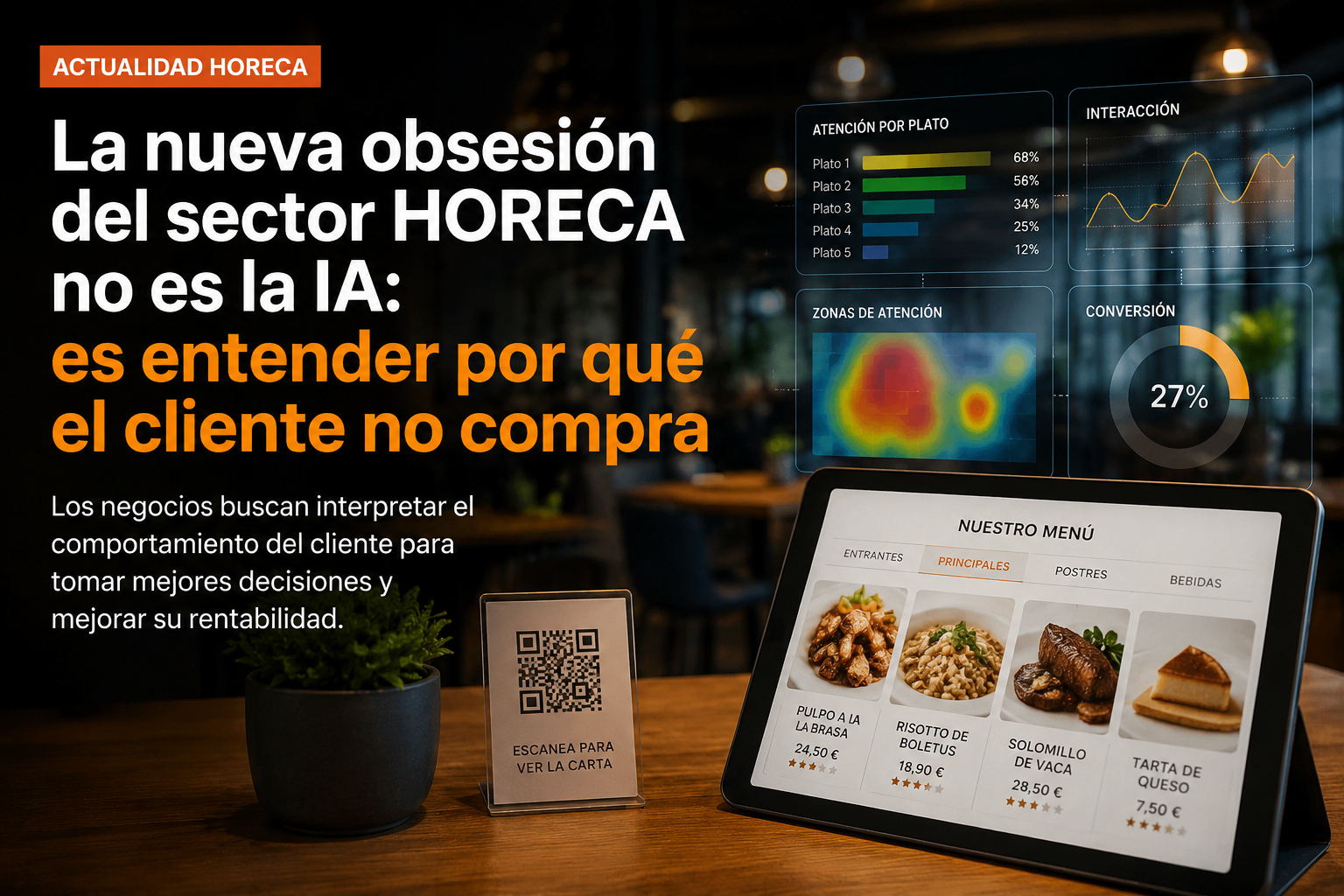 La nueva obsesión del sector HORECA no es la IA: es entender por qué el cliente no compra